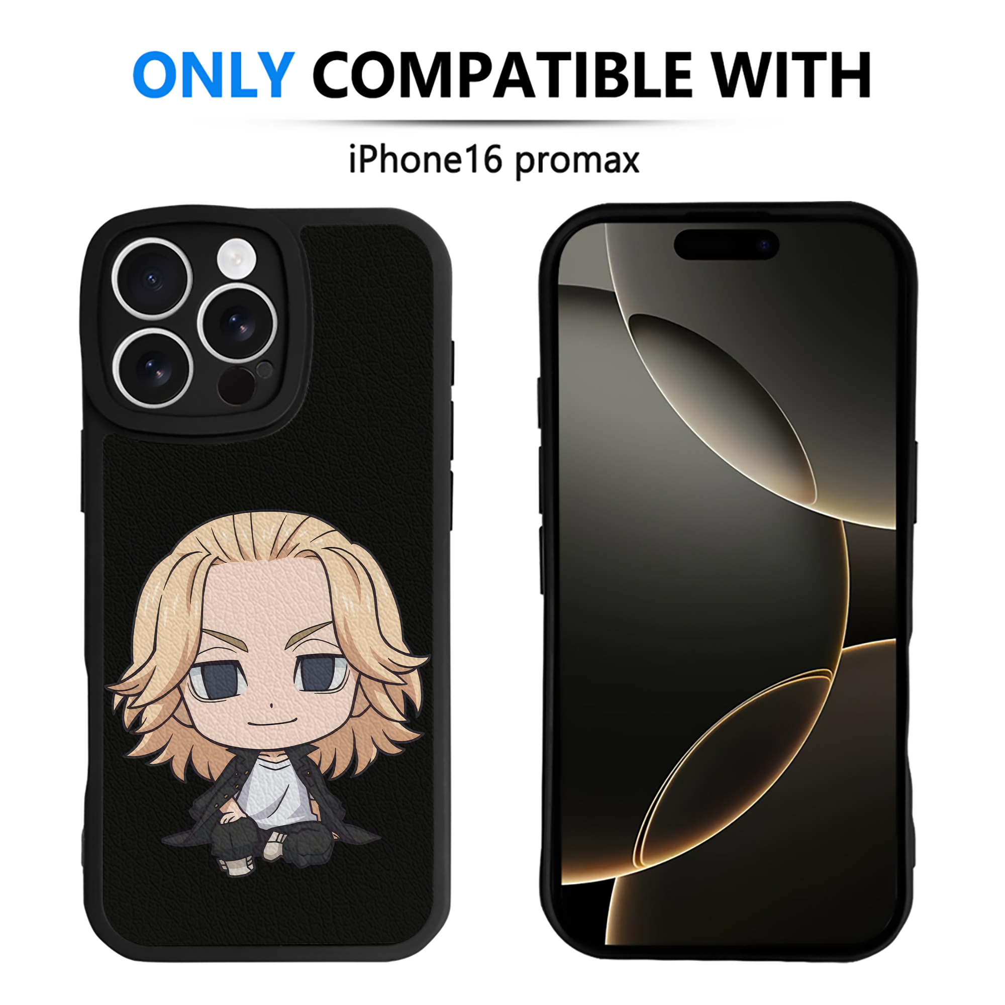（画像用） 東京リベンジャーズ Tokyo Revengers 【iPhone 16シリーズ対応】シリコンスマホケース（レザー調） 材質：シリコン
